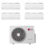 LG Libero Smart quadri split 9000+9000+9000+12000 btu e esterna mu4r27