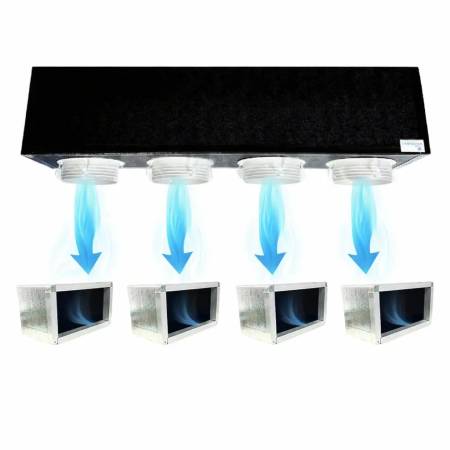 Kit Plenum per Fancoil Canalizzato a 4 zone completo di plenum bocchetta