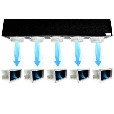 Kit Plenum per Fancoil Canalizzato a 5 zone completo di plenum bocchetta