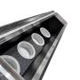 Plenum in poliuretano espanso a 6 uscite con 6 attacchi da 100, 127 e 150 mm