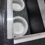 Plenum in poliuretano espanso a 6 uscite con 6 attacchi da 100, 127 e 150 mm