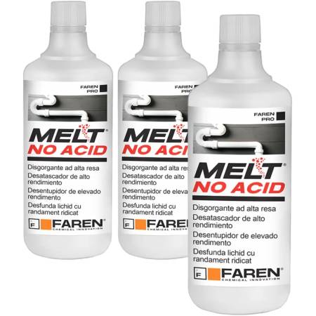 Faren Melt No Acid Disgorgante Concentrato liquido 3Lt cod. 3LS001