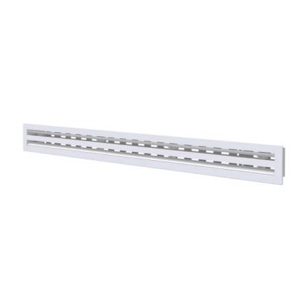 Diffusore Lineare a 2 Feritoie in Alluminio verniciato bianco L.800 11174040