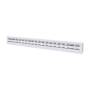 Diffusore Lineare a 2 Feritoie in Alluminio verniciato bianco L.800 11174040