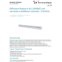 Diffusore Lineare a 2 Feritoie in Alluminio verniciato bianco L.800 11174040