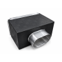 Plenum isolato con griglia in pvc 300x150 mm per climatizzatori