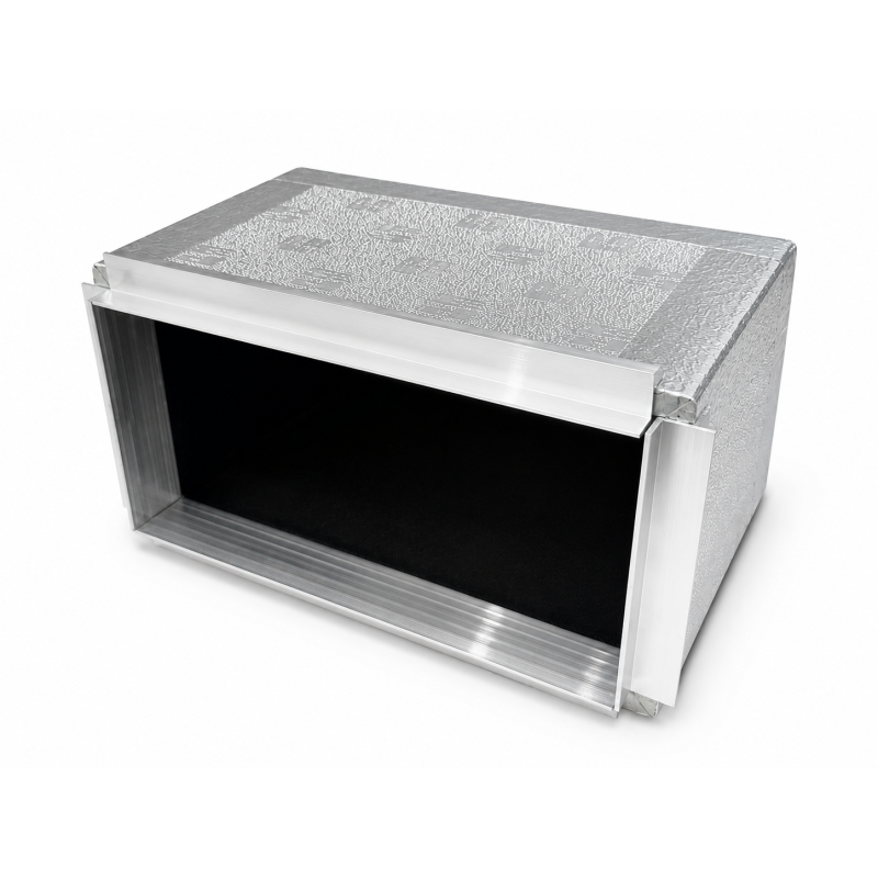 Plenum bocchetta isolato per griglie di mandata climatizzatori 300x150