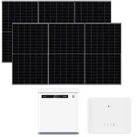 Kit Fotovoltaico GoodWe Ibrido 6 kW con Batteria 5 kWh e 12 Pannelli Sunerg 510W