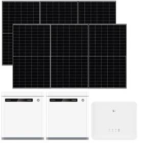 Kit Fotovoltaico GoodWe Ibrido 6 kW con 2 Batterie da 5 kWh e 12 Pannelli Sunerg 510W
