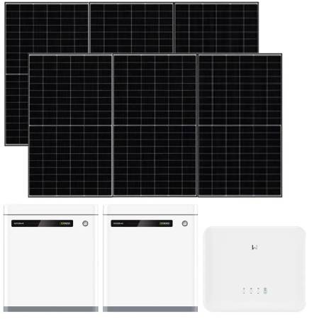 Kit Fotovoltaico GoodWe Ibrido 6 kW con 2 Batterie da 5 kWh e 12 Pannelli Sunerg 510W