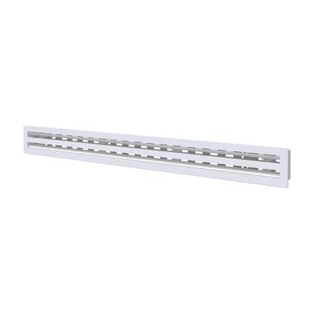 Diffusore Lineare a 2 Feritoie in Alluminio verniciato bianco L.1000 11161650