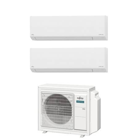 Climatizzatore Fujitsu KL dualsplit da 12+12 btu inverter in R32 Wifi