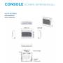 Climatizzatore Midea Console 9000 Btu inverter R32 A++ MFA2U-09HRFNX(GA)