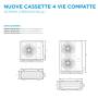 Climatizzatore Midea Cassetta 4 Vie 18000 Btu inverter R32 A++ MCA4U-18HRFNX(GA)