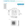 Climatizzatore Midea Cassetta 4 Vie 24000 Btu inverter R32 A++ MCD2-24HRFNX(GA)