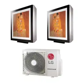 Condizionatore LG Dual Split Art Cool Gallery 12+12 12000+12000 Btu Inverter A++ MU2M17.UL3