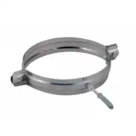 Collare monoparete per tubi canna fumaria in acciaio inox AISI 304 0,5 mm diametro 180 mm