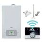 Caldaia a Condensazione Baxi Luna Alux 24 GA 24 kW Erp+Mago+ Metano con Kit Fumi Kit Idraulico