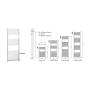 Termoarredo Ercos Opera Bianco 500 x 770 mm