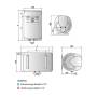 Scaldino Scaldacqua Elettrico Ariston Shape Eco Evo 50 V/5