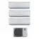 Condizionatore Trial split con inverter 9000+ 9000 + 9000 Gree Lomo WiFi in A++ GWHD24