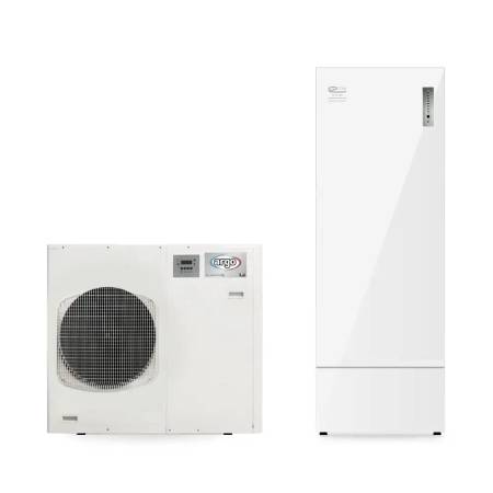 Sistema a pompa di calore Argo iM 11 kW trifase con inverter e accumulo ACS Emix tank 200 litri