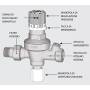 Gruppo di riempimento automatico da 1/2" FAR 2105 12 pretarabile con manopola