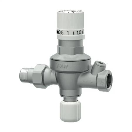 Gruppo di riempimento automatico da 1/2" FAR 2105 12 pretarabile con manopola