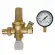 Gruppo di riempimento automatico da 1/2" ICMA 249 con valvola di ritegno e manometro