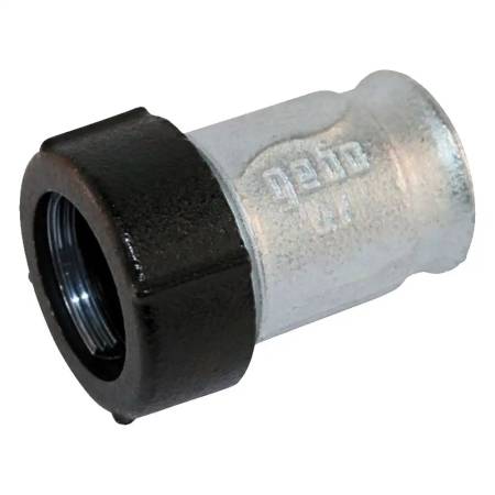 Raccordo a compressione in ghisa DN 40 con filettatura 1"1/2 F Gebo IQ per tubo in acciaio e polietilene