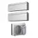 Condizionatore Daikin dual split Stylish silver con inverter da 7000+12000 btu WiFi A+++ R32 2MXM40M
