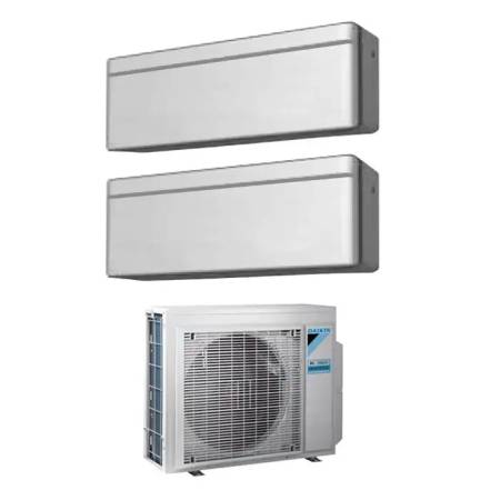 Condizionatore Daikin dual split Stylish silver con inverter da 7000+12000 btu WiFi A+++ R32 2MXM40M