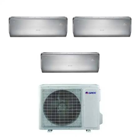 Condizionatore Gree Trial Split Inverter U-Crown 9+9+9 9000+9000+9000 Btu A++ Wi-Fi by Argo GWHD(24)NK3MO