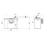 Trituratore per WC silenzioso Sanitrit UP STSUP da 400 W