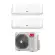 Condizionatore dual split con inverter Maxa Pluma 12000+12000 FD2M53R in A++