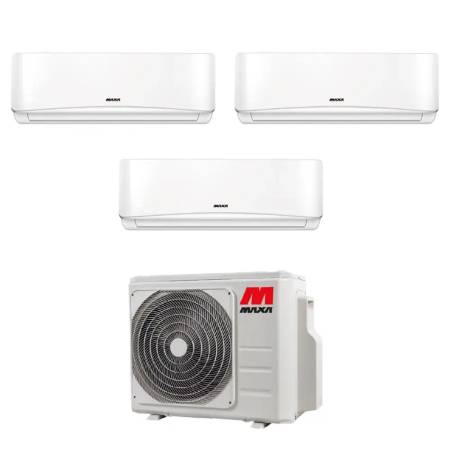 Condizionatore trial split con inverter Maxa Pluma 9000+9000+12000 FD3M80R in A++