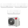 Condizionatore trial split con inverter Maxa Pluma 9000+9000+12000 FD3M80R in A++
