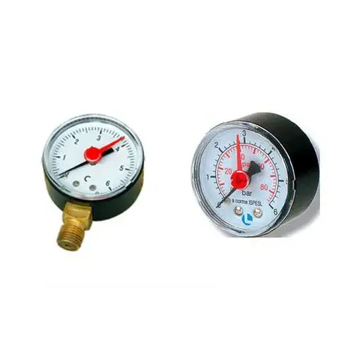 Manometro regolatore attacco 1/4 6 bar pressione acqua posteriore autoclave