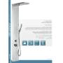 Colonna doccia multifunzione Metaform Broadway con funzione cascata e idromassaggio