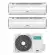Climatizzatore Silentium Pro Hisense dual split 9000+9000 btu inverter con Wifi 2AMW42U4RRA