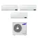 Climatizzatore Samsung WindFree Avant wifi trial split 7000+7000+7000 btu inverter A+++ in R32 AJ052TXJ3KG