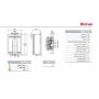 Rinnai Infinity 20e Scaldabagno Scaldino a Gas 20 Lt da Esterno ErP Metano