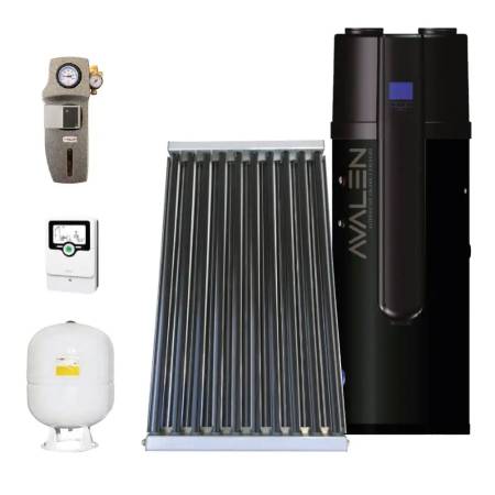 Sistema solare Avalen SpeedSun HP da 200 lt con pompa di calore a circolazione forzata