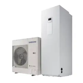Samsung EHS MONO R32 pompa di calore aria acqua monoblocco da 5 kW con kit di controllo e ClimateHub da 200 lt
