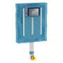 Kit Geberit cassetta di scarico incasso WC con placca cromata a due pulsanti Sigma 01 e canotto di collegamento
