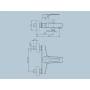 Jacuzzi Moonlight miscelatore per vasca monocomando cromato con duplex