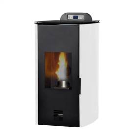 Stufa a pellet idro Laminox Flora 13 Idro da 13 kW rossa in A+