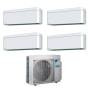 Climatizzatore quadri split Daikin Stylish white 9000+9000+9000+9000 con inverter WiFi R32 in A+++ 4MXM80N