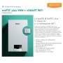 Sistema ibrido Vaillant PDC aroTHERM plus VWL 85/6 A da 8 kw e caldaia Ecotec plus VMW 26CS/1-5 con accumulo da 45 Lt