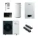 Sistema ibrido Vaillant PDC aroTHERM plus VWL 65/6 A da 6 kw e caldaia Ecotec plus VMW 30CS/1-5